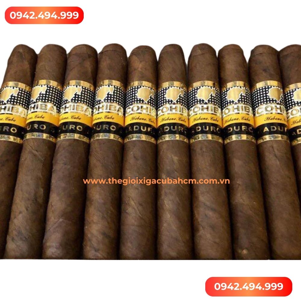 XÌ GÀ COHIBA   Maduro 5 Secretos hộp 10 điếu
