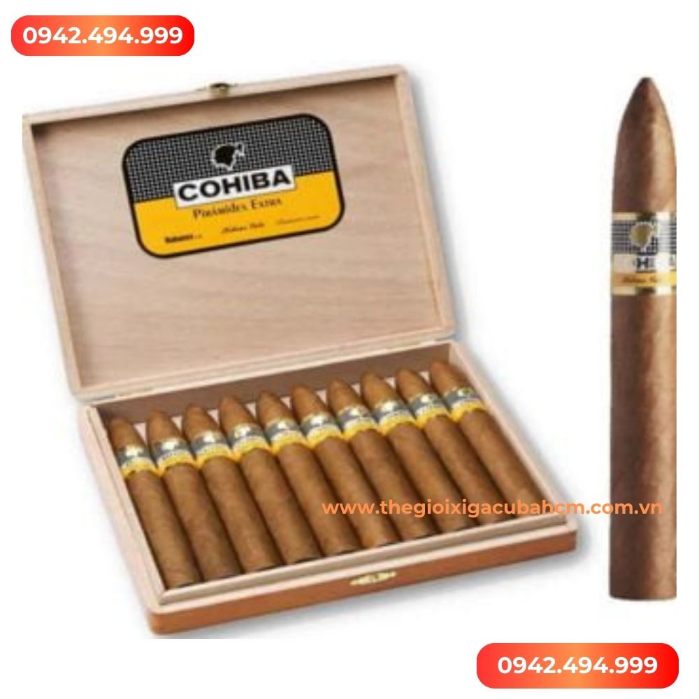 XÌ GÀ COHIBA Piramides Extra hộp 10 điếu