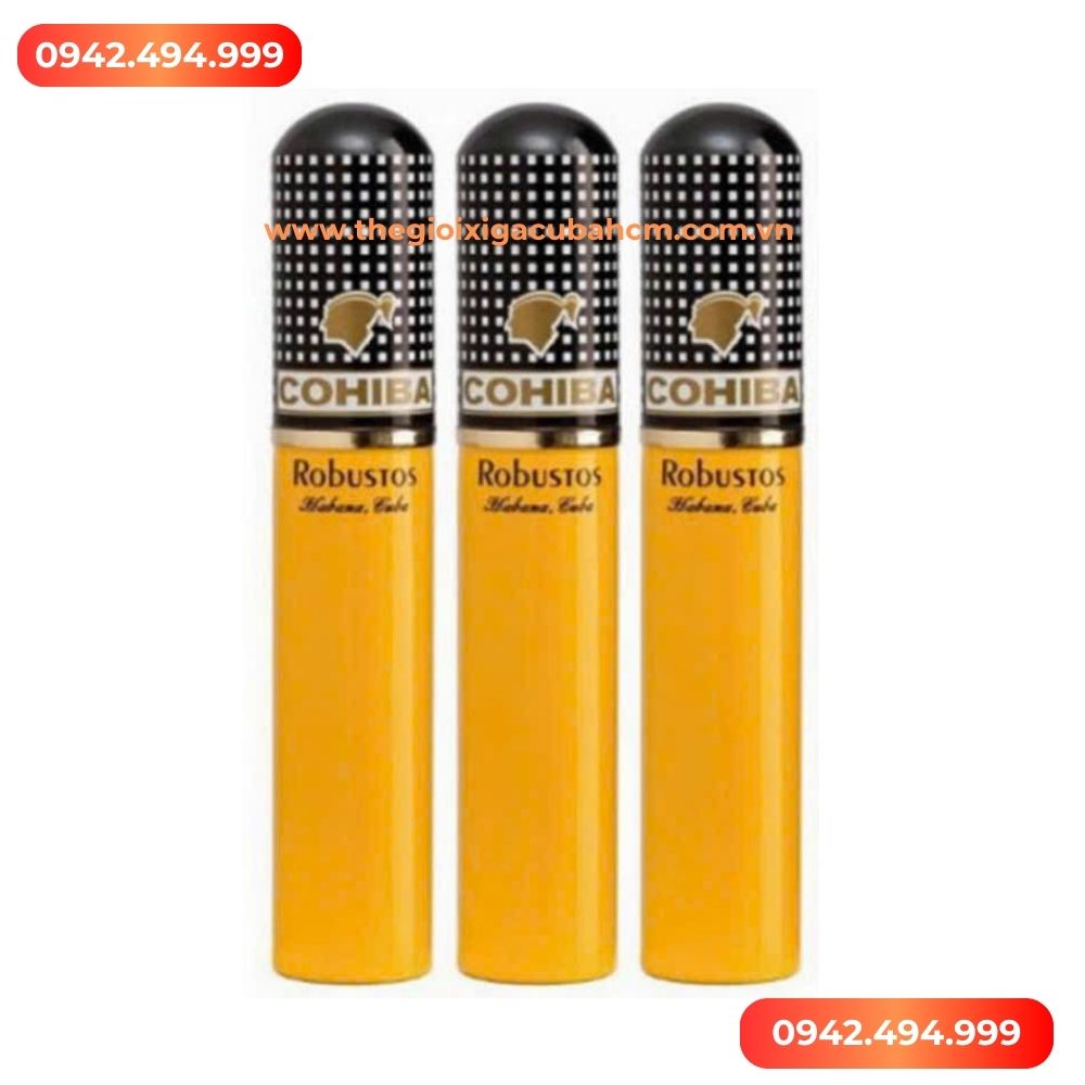 XÌ GÀ COHIBA Robustos tubos hộp 15 điếu