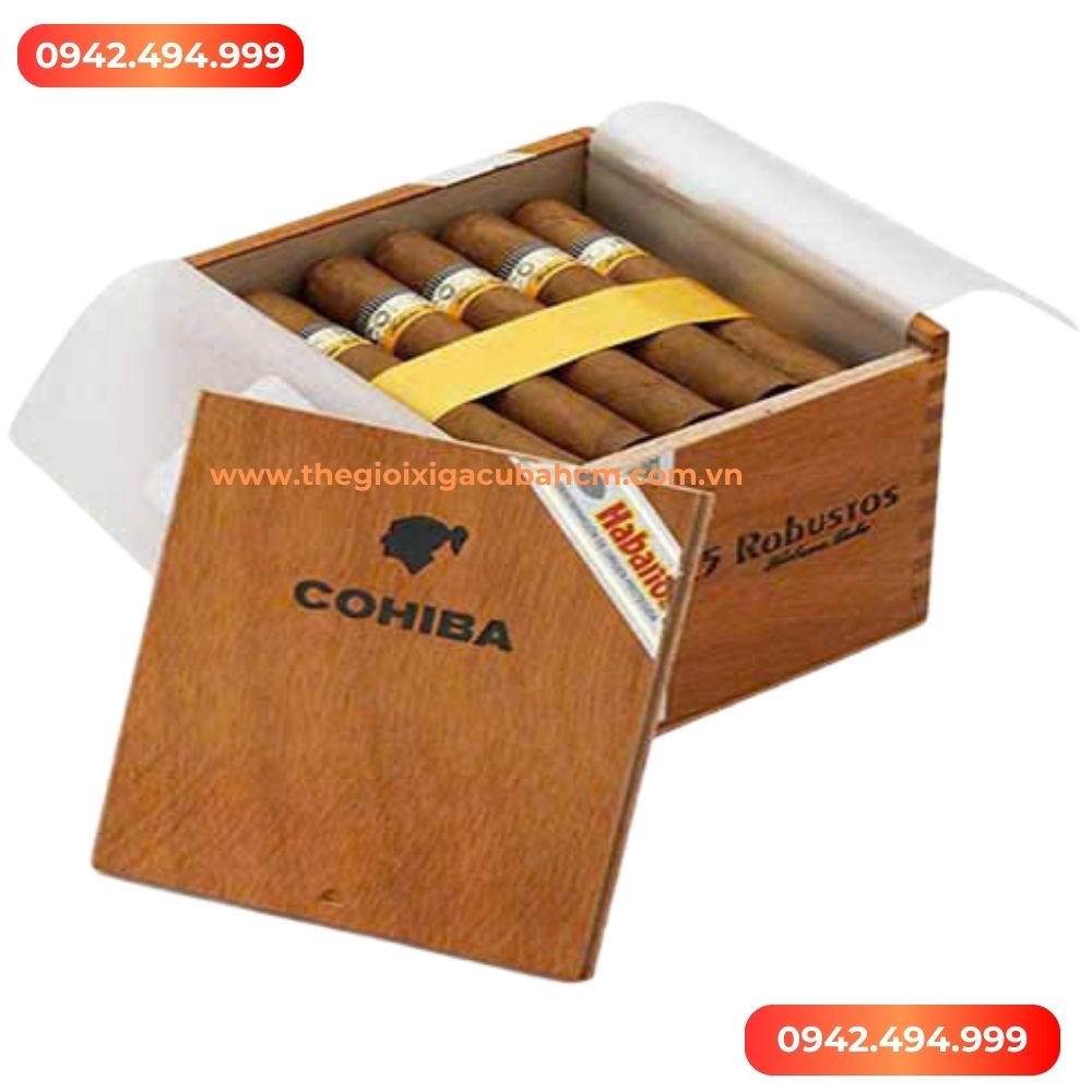 XÌ GÀ COHIBA Robustos tubos hộp 25 điếu