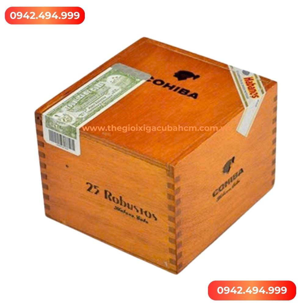 XÌ GÀ COHIBA Robustos tubos hộp 25 điếu