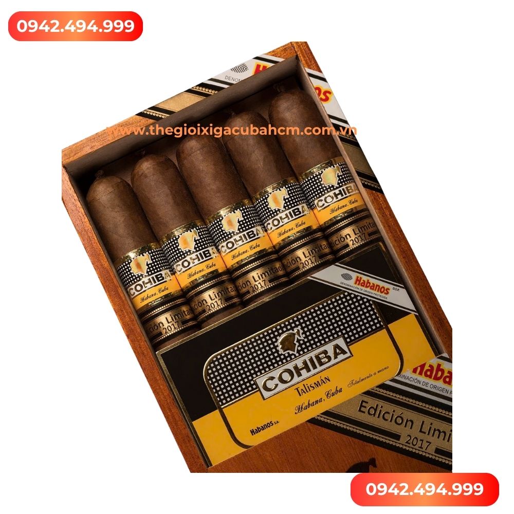 XÌ GÀ COHIBA  Talisman Edition Limitada 2017 hộp 10 điếu