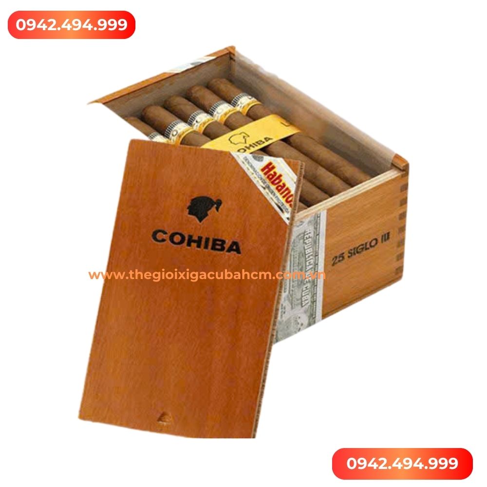 XÌ GÀ COHIBA Siglo III hộp 25 điếu