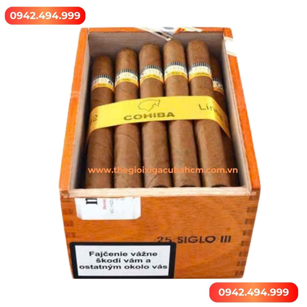 XÌ GÀ COHIBA Siglo III hộp 25 điếu