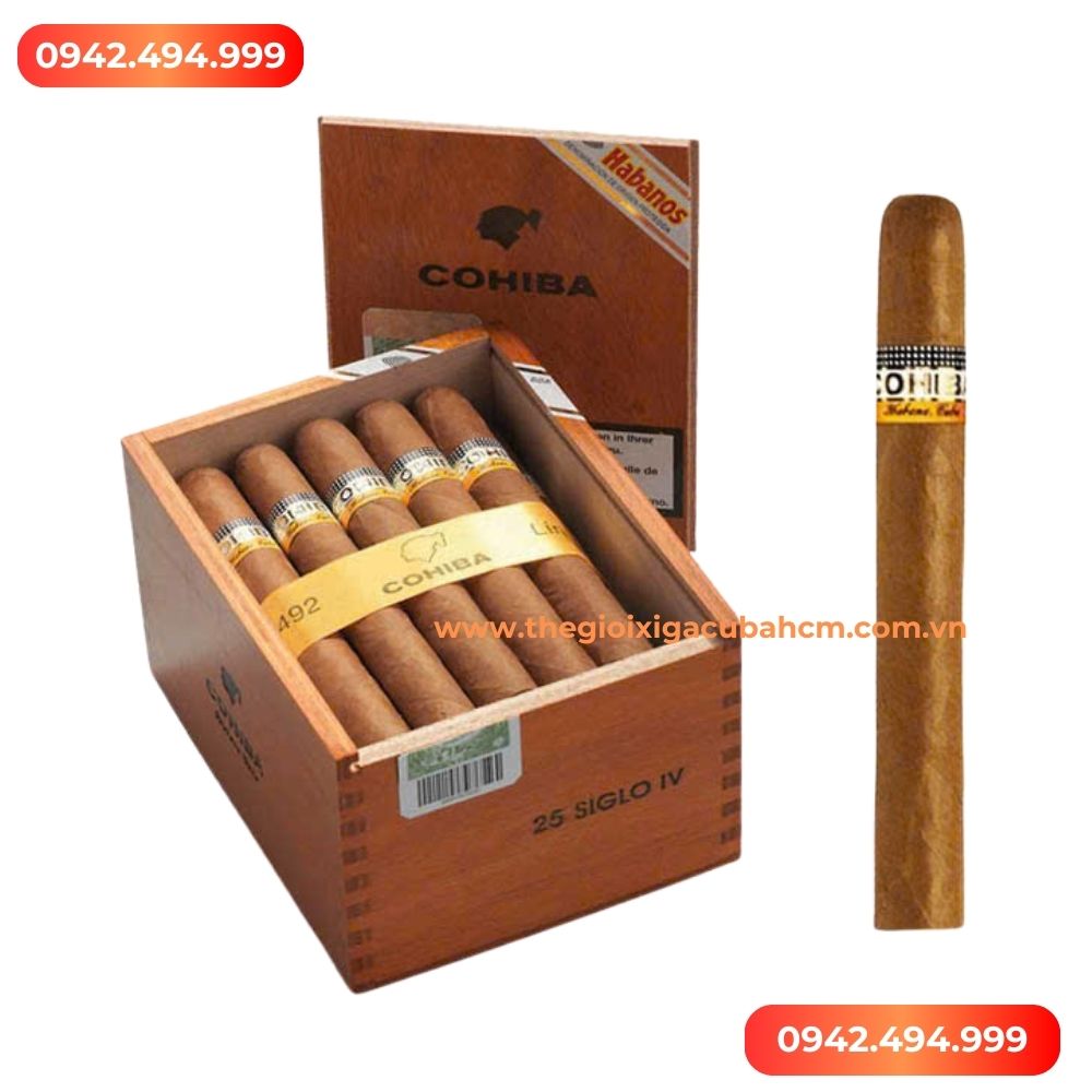 XÌ GÀ COHIBA Siglo IV hộp 25 điếu