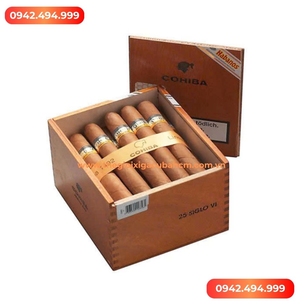 XÌ GÀ COHIBA Siglo VI hộp 25 điếu