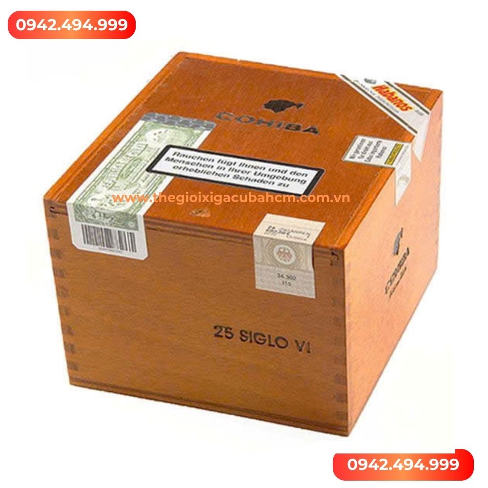 XÌ GÀ COHIBA Siglo VI hộp 25 điếu
