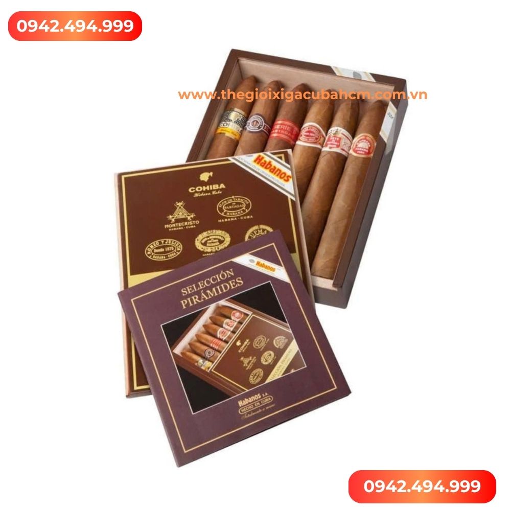 XÌ GÀ Seleccion Piramides hộp 6 điếu