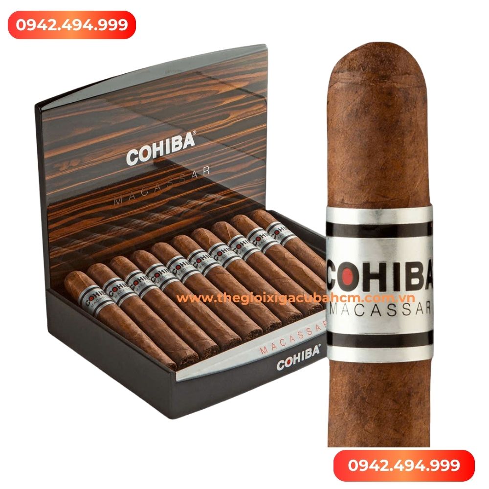 XÌ GÀ COHIBA Macassar hộp gỗ 10 điếu