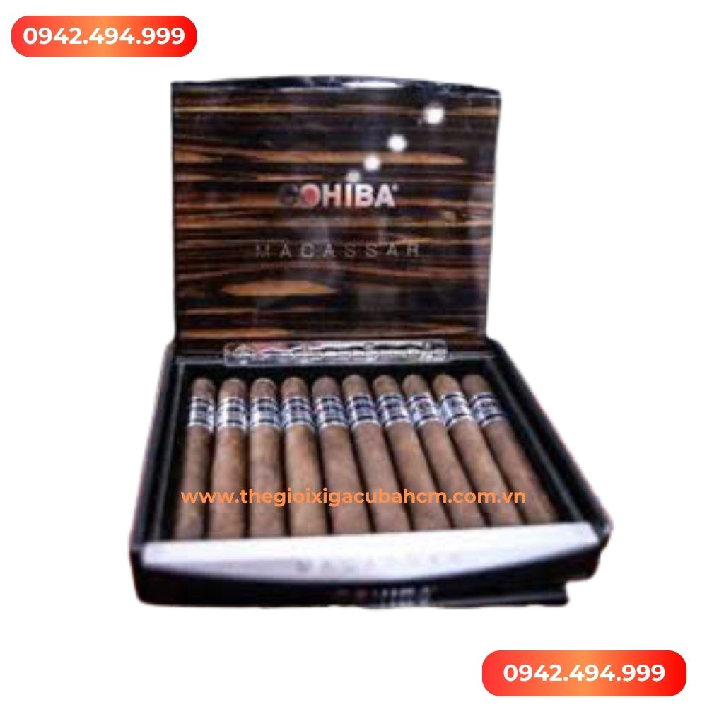 XÌ GÀ COHIBA Macassar hộp gỗ 10 điếu
