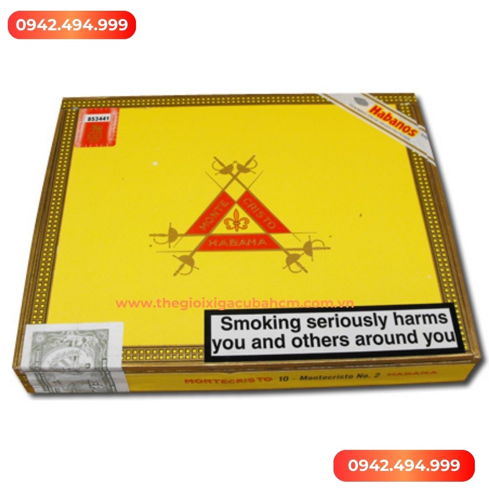 Xì gà Montecristo No 2 hộp 10 điếu