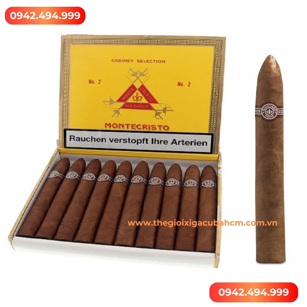 Xì gà Montecristo No 2 hộp 10 điếu