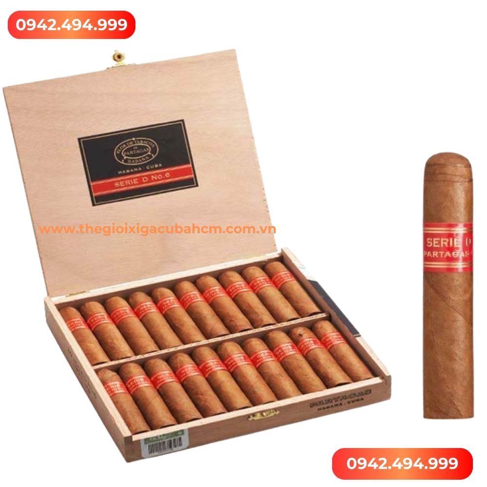 XÌ GÀ PARTAGAS D NO.6 HỘP 20 ĐIẾU