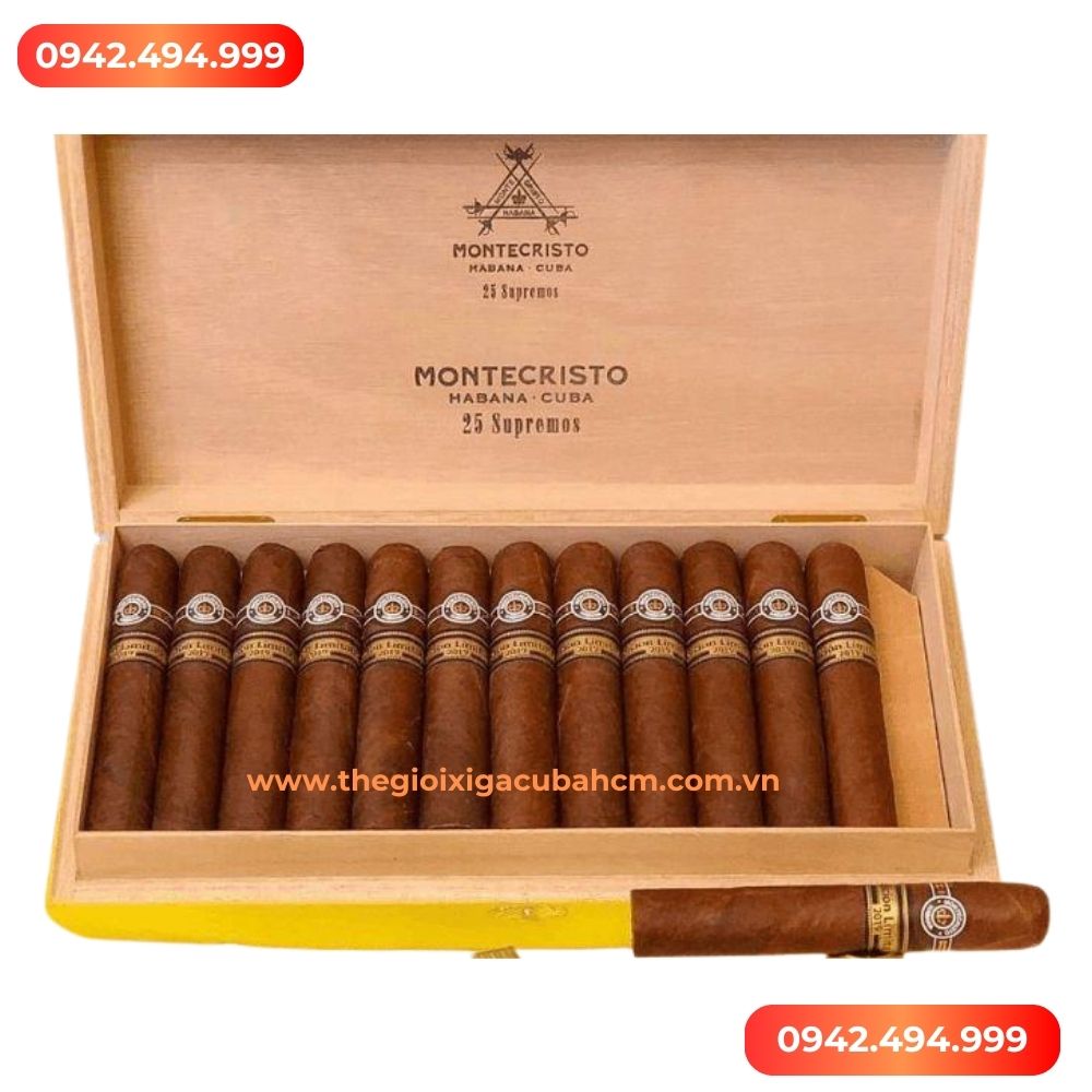 Xì gà Montecristo Supermos hộp 25 điếu