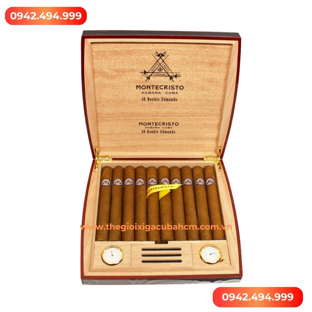 Xì gà Montecristo Double Edmundo Travel Humidor 10 điếu