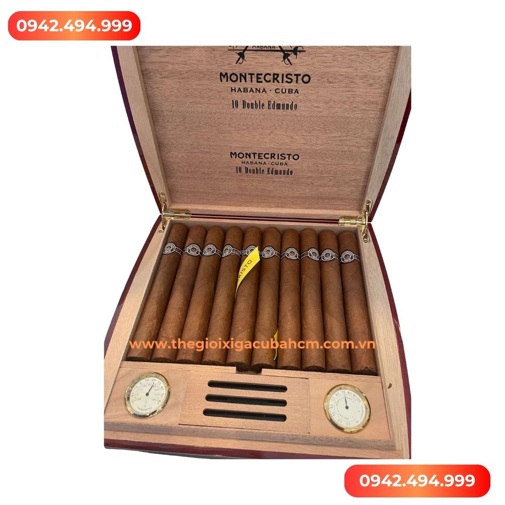 Xì gà Montecristo Double Edmundo Travel Humidor 10 điếu