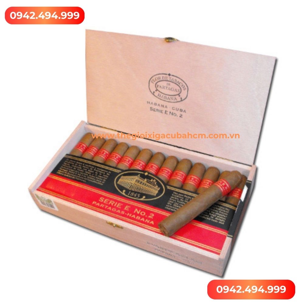 Xì gà Partagas E No2 hộp 25 điếu