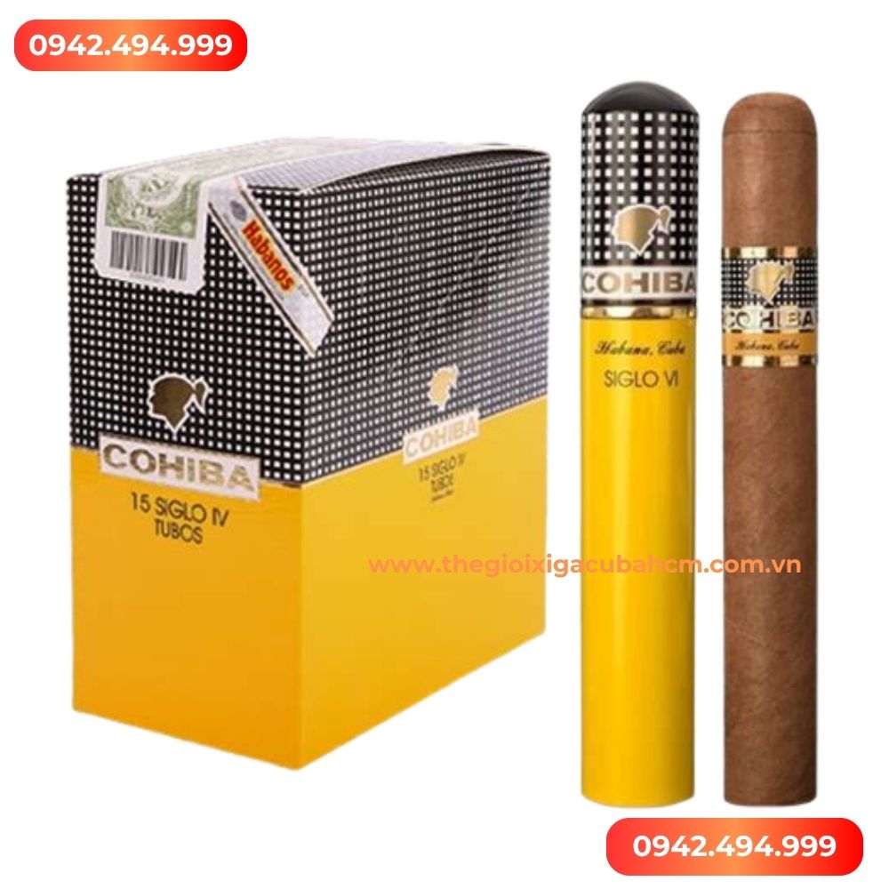XÌ GÀ COHIBA Siglo 6 Tubos hộp 15 điếu