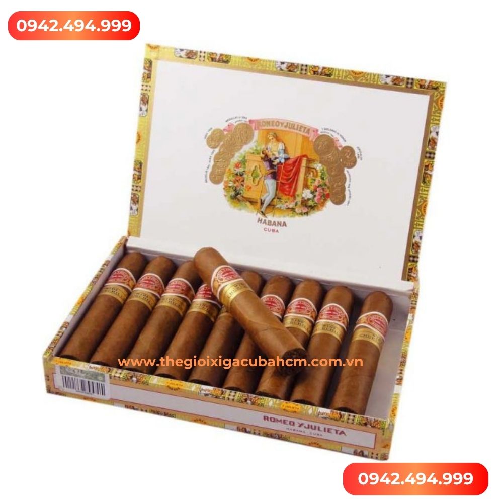 Xì gà Romeo Y Julieta Wide Churchills hộp 10 điếu