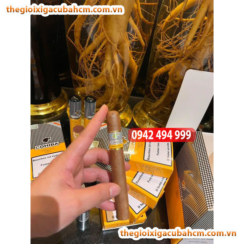 XÌ GÀ COHIBA SIGLO IV HỘP 15 ĐIẾU TUBOS CUBA