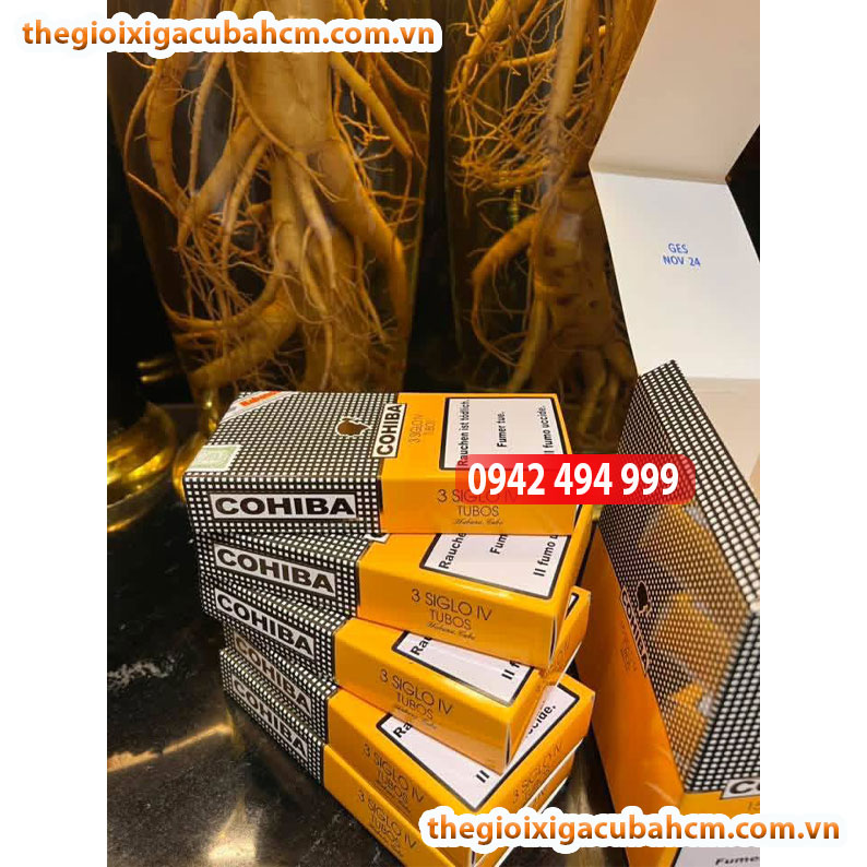 XÌ GÀ COHIBA SIGLO IV HỘP 15 ĐIẾU TUBOS CUBA
