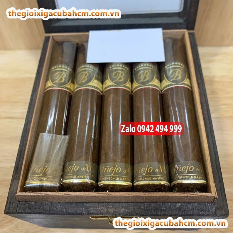 XÌ GÀ BALMORAL ROTHSCHILD MASIVO 20 ĐIẾU HỘP GỖ