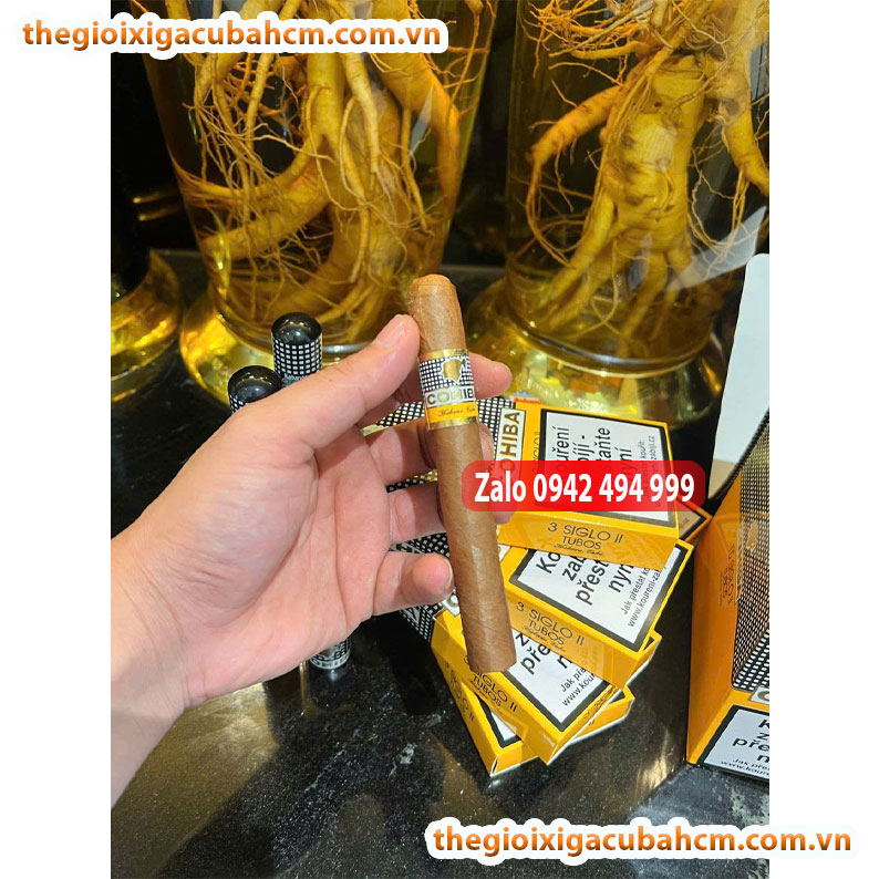 XÌ GÀ COHIBA SIGLO II HỘP 15 ĐIẾU, XÌ GÀ COHIBA SIGLO II HỘP 3 ĐIẾU