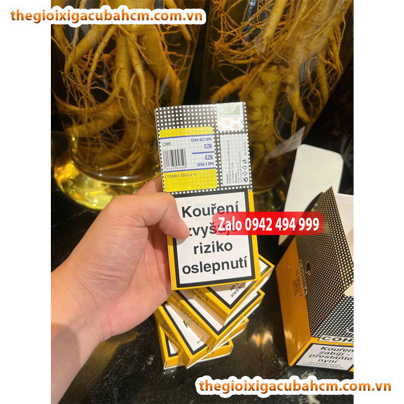 XÌ GÀ COHIBA SIGLO II HỘP 15 ĐIẾU, XÌ GÀ COHIBA SIGLO II HỘP 3 ĐIẾU