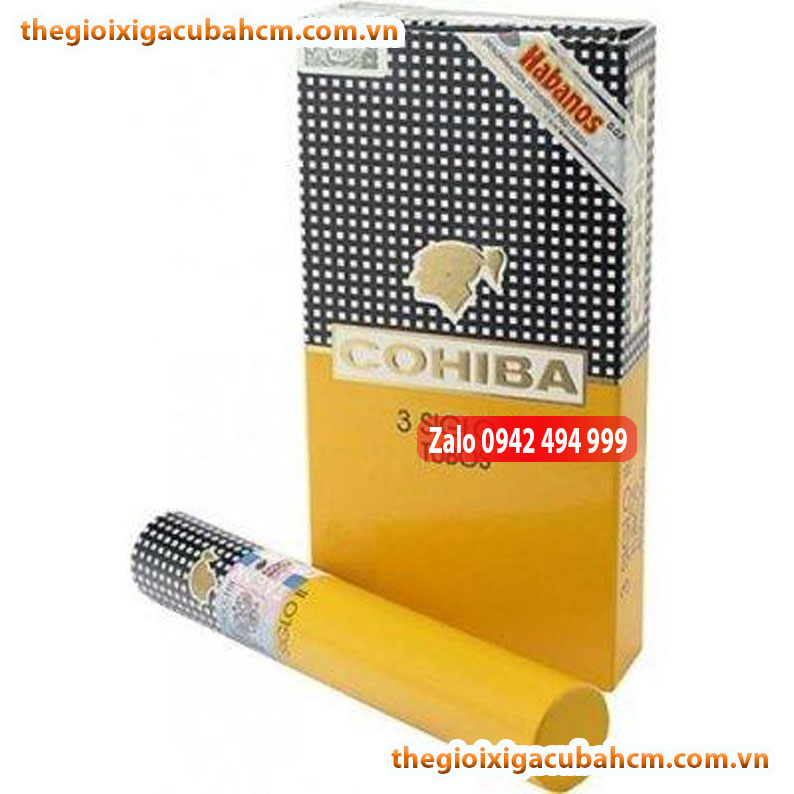 XÌ GÀ COHIBA SIGLO II HỘP 15 ĐIẾU, XÌ GÀ COHIBA SIGLO II HỘP 3 ĐIẾU