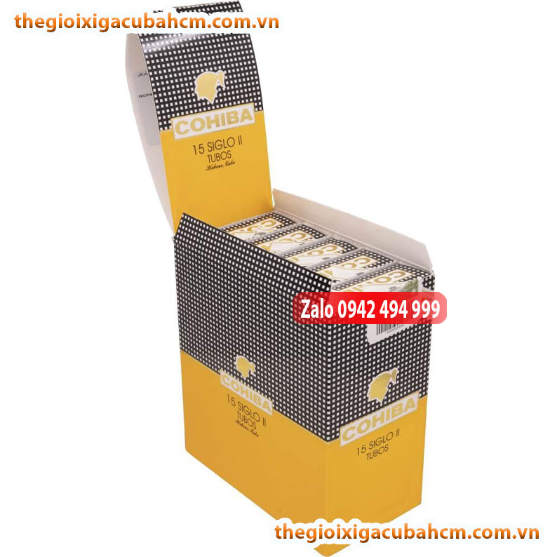XÌ GÀ COHIBA SIGLO II HỘP 15 ĐIẾU, XÌ GÀ COHIBA SIGLO II HỘP 3 ĐIẾU