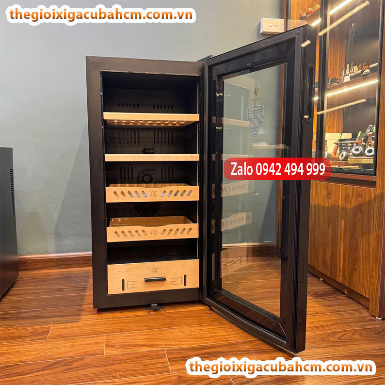 TỦ BẢO QUẢN XÌ GÀ GOLDEN FIRE SC 28D – HUMIDOR CAO CẤP, KIỂM SOÁT NHIỆT & ĐỘ ẨM CHUẨN CHUYÊN NGHIỆP