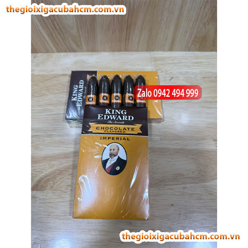 KING EDWARD CHOCOLATE IMPERIAL – XÌ GÀ MINI HƯƠNG SÔCÔLA NGỌT NGÀO