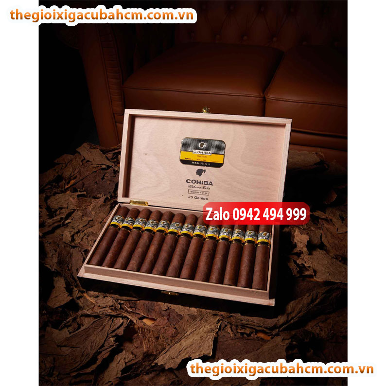 Cohiba Maduro 5 Genios Hộp 25 điếu hàng Cuba