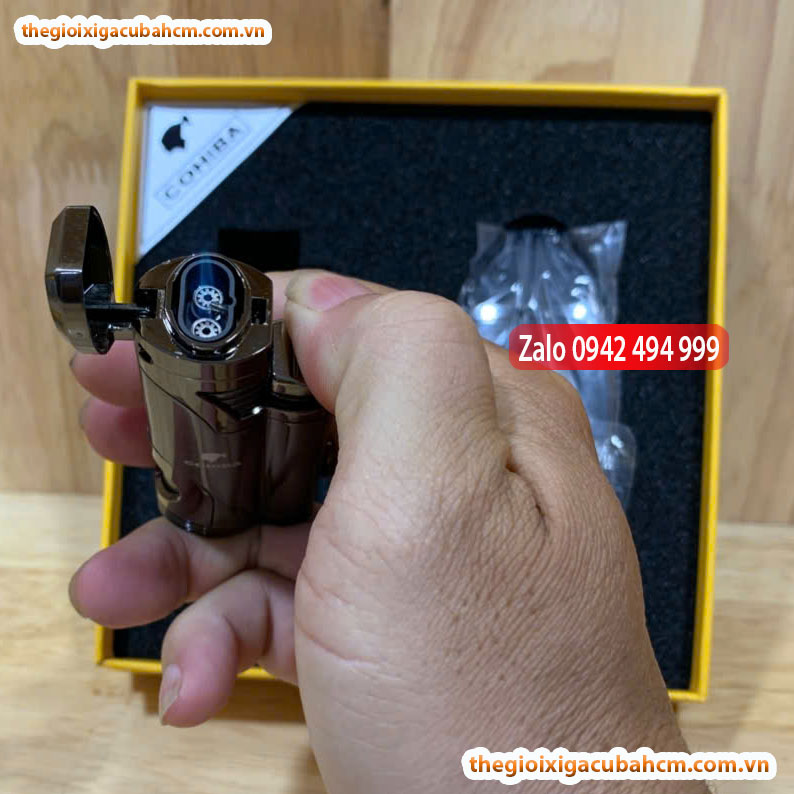 Set phụ kiện xì gà COHIBA DAO CẮT - QUẸT1, SÉT PHỤ KIỆN COHIBA 2 MÓN1