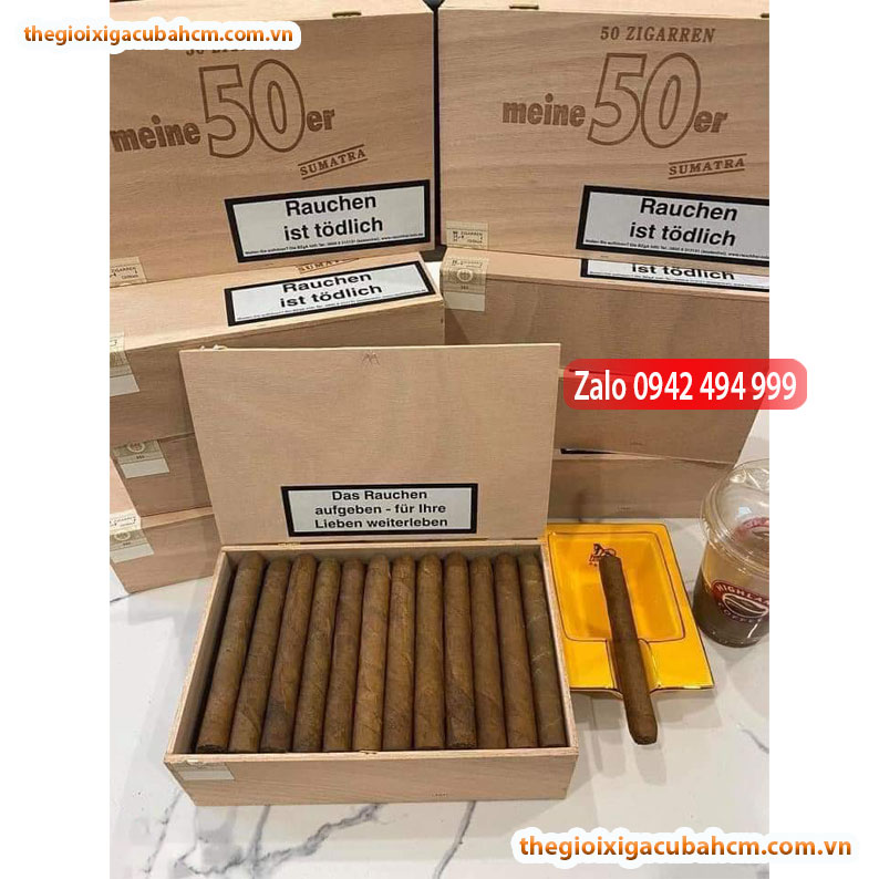 Xì Gà Meine 50er Sumatra Nội Địa Đức – Hộp 50 Điếu, Phong Cách Xì Gà Đức Cổ Điển