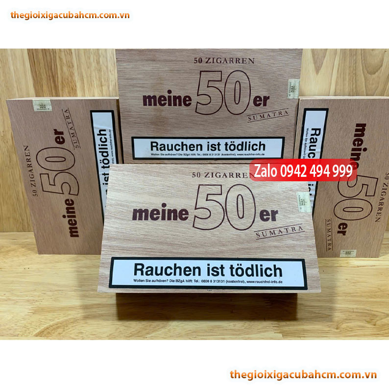 Xì Gà Meine 50er Sumatra Nội Địa Đức – Hộp 50 Điếu, Phong Cách Xì Gà Đức Cổ Điển